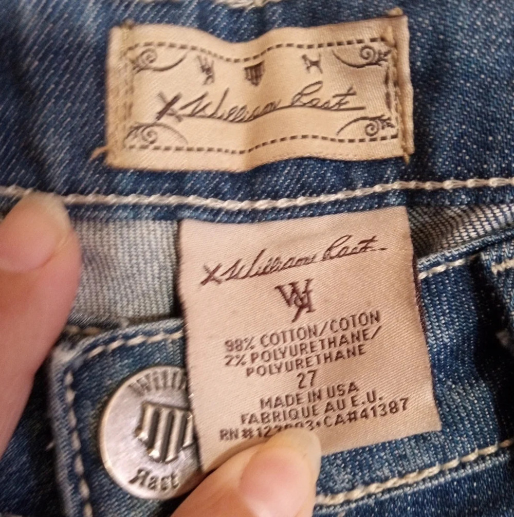 William Rast Daisy Super Flare jeans GUC women size 27 - Picture 4 of 9